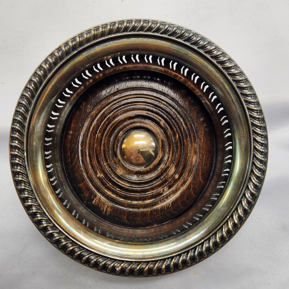 Ellis-Barker Silver Plate Wine Coaster Birmingham England. Rare Antique - Picture 5 of 8